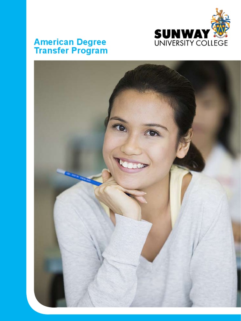 American Degree Transfer Program Sunway University College 2011 PDF Environmental Science