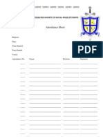 Attendance Sheet