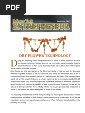 Dry Flower Production