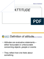 Attitude: Name of Institution