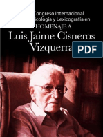 VII Congreso de Lexicologìa y Lexicografìa Luis Jaime Cisneros Vizquerra