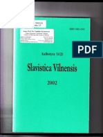 Sotirovic Slavistica Vilnensis 2002 Jezik I Pismo I Nacionalno Samoodredjenje Hrvata I Srba U 19 Veku