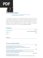 currículo Camila 2012