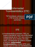 Enfermedad Tromboembolica (ETE)