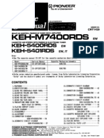 Pioneer Keh-m7400rds Keh-5400rds Keh-5401rds [ET]