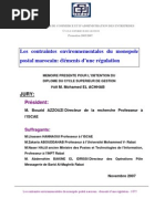 Download Les Contraintes Environnementales Du Monopole Postal Marocain by Kamao Sisi SN106723826 doc pdf
