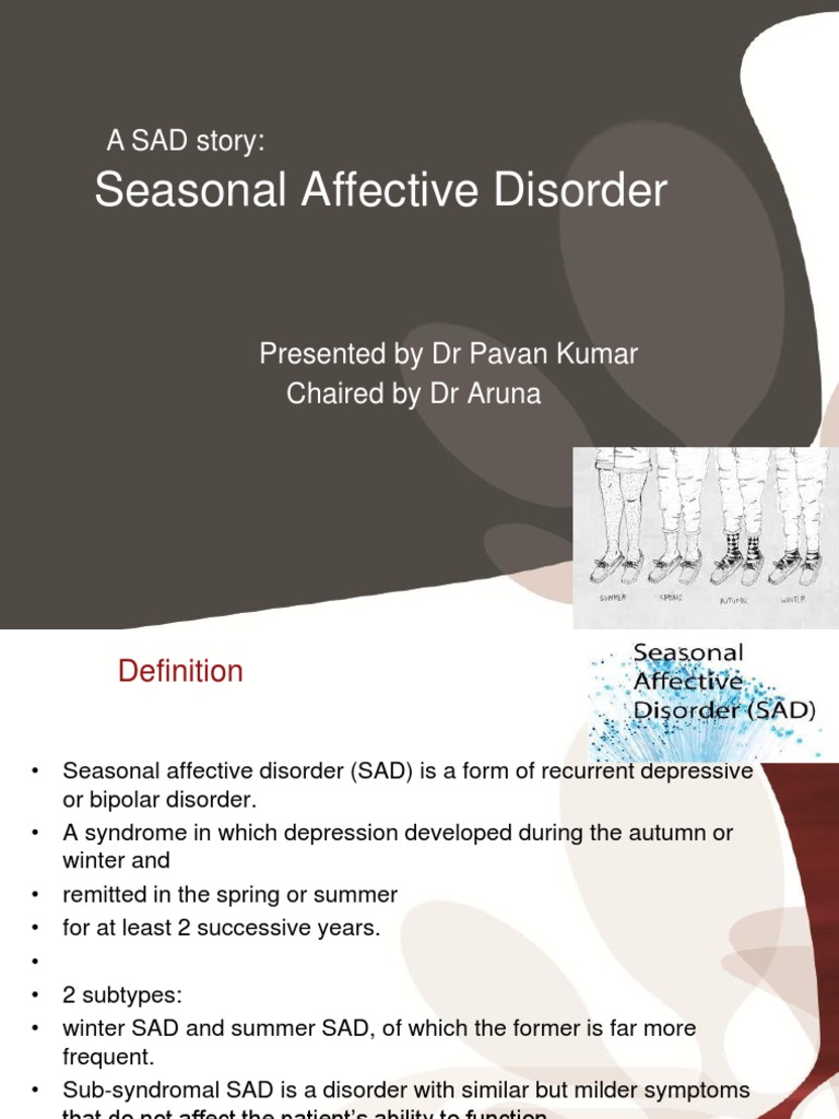 Seasonal Affective Disorder Circadian Rhythm Major Depressive Disorder