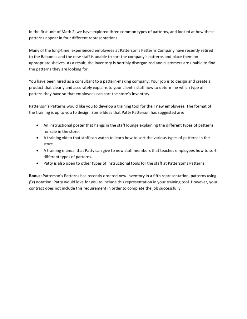 Pattern Sorting Training Tool Design | PDF
