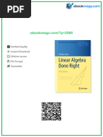 Linear Algebra Done Right, 4th Edition | PDF | Eigenvalues And