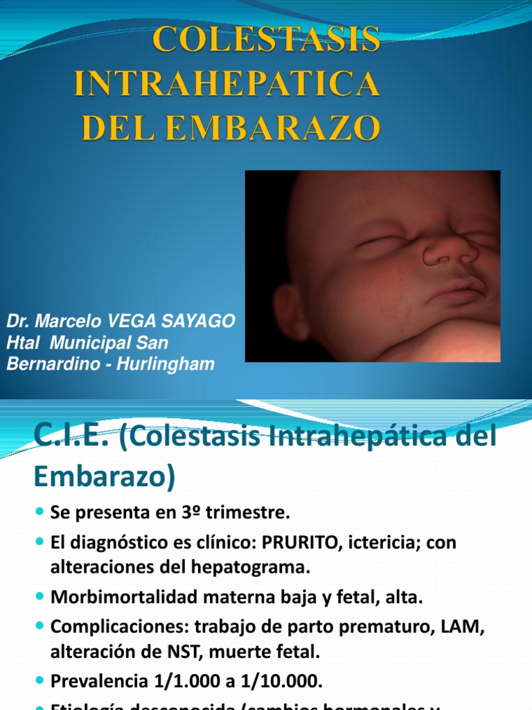 Colestasis Intrahepatica Del Embarazo PDF Rtt Enfermedades y