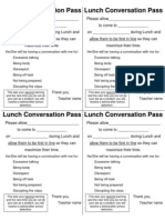 Lunch Conversation Pass - Purple