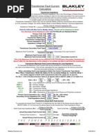 Transformer Fault Current Calculation