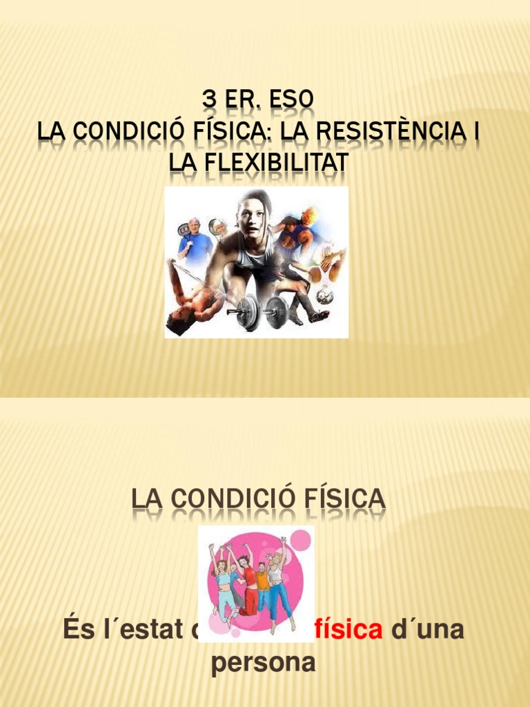 Presentacio PPT Condició Física 3 Er. Eso | PDF