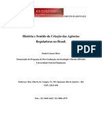 Historia e Sentido Da Criacao Das AgenciasReguladorasnoBrasil