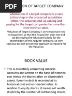 Download Valuation of Target Company by mshahnawaz SN106745832 doc pdf