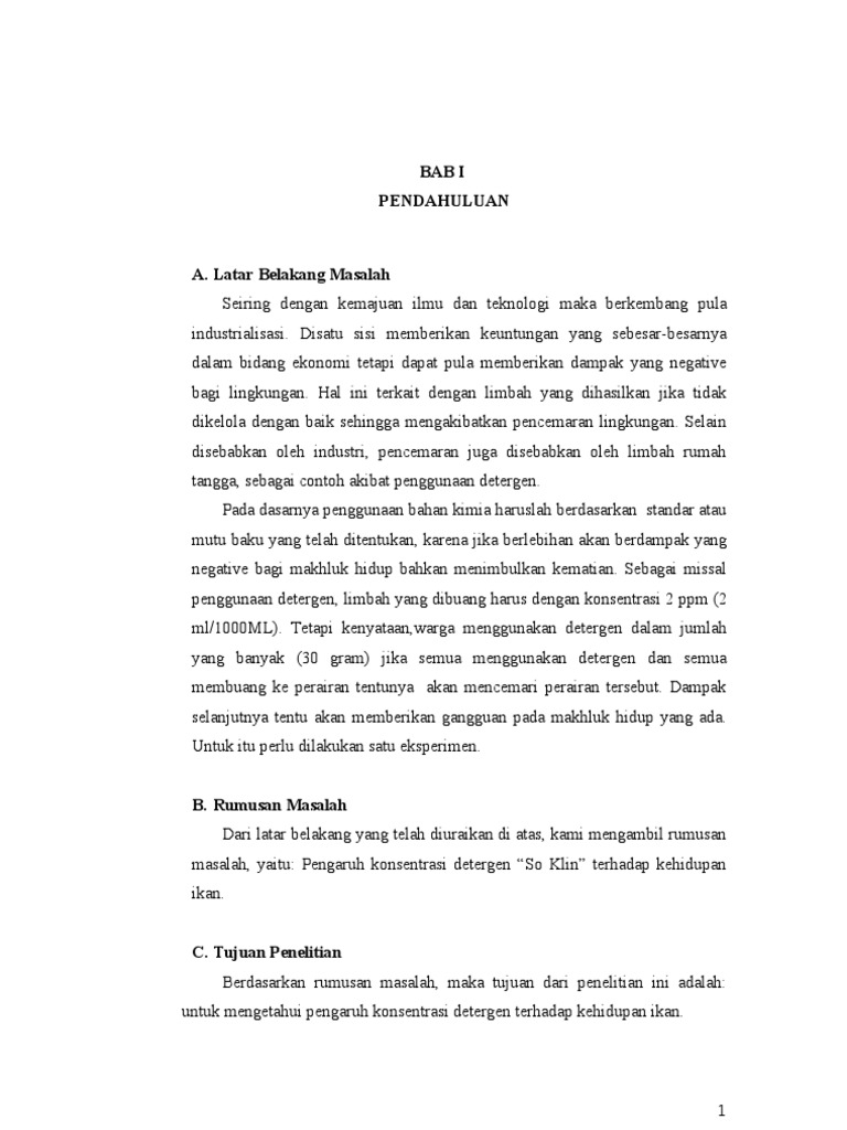 Laporan Penelitian Biologi | PDF