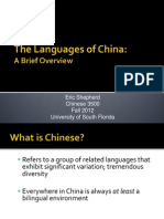 Languages of China 2012