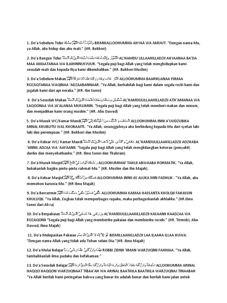 Doa Harian Rumi | PDF