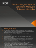 Sejarah Seni Halus Malaysia Sebelum Merdeka