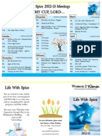 2012 Life With Spice Brochure