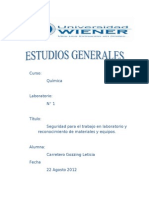 Informe de Quimica 1°