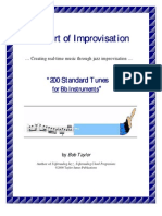 Bob Taylor - Jazz Improvisation - Book - 200 Standards - Bb