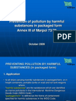 Prevention of Pollution by Harmful Substances in Packaged Form Annex III of Marpol 73/78