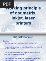 Working Principle of Dot Matrix Inkjet Laser Printers