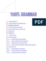 TOEFL Grammar
