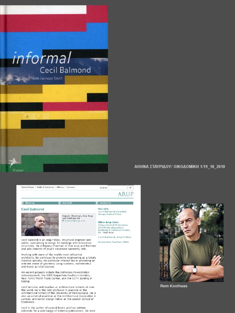 Informal. Cecil Balmond. | PDF | Home & Garden