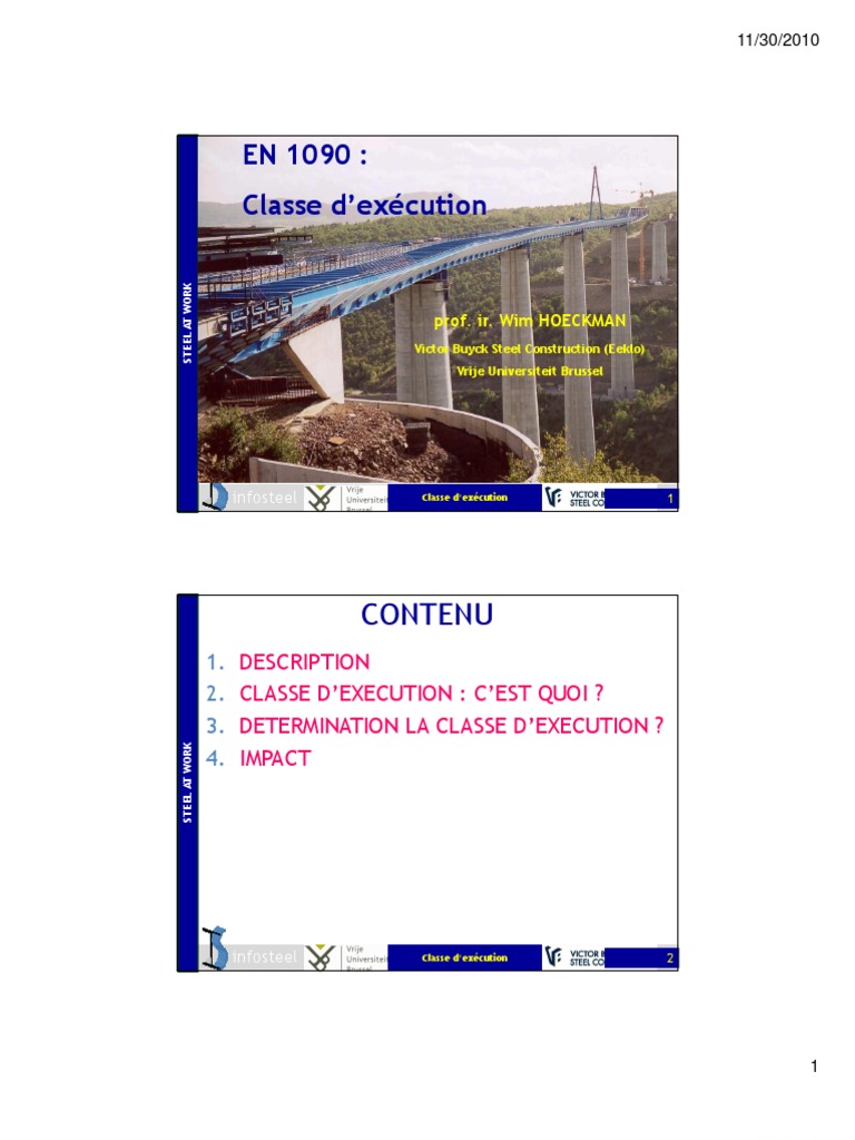 Guide des Classes d'Exécution EN 1090 | PDF | Soudage | Construction