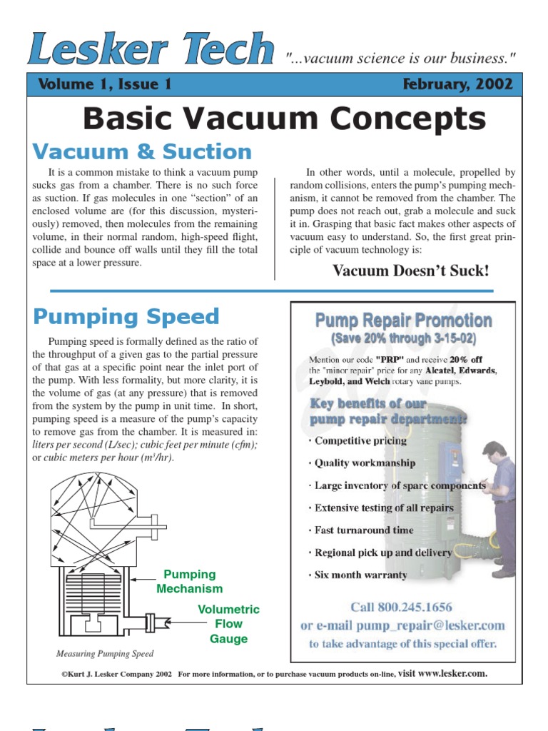 Basic Vacuum Concepts