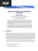 Basic and Advanced Database Courses: Srdjan Skrbi C