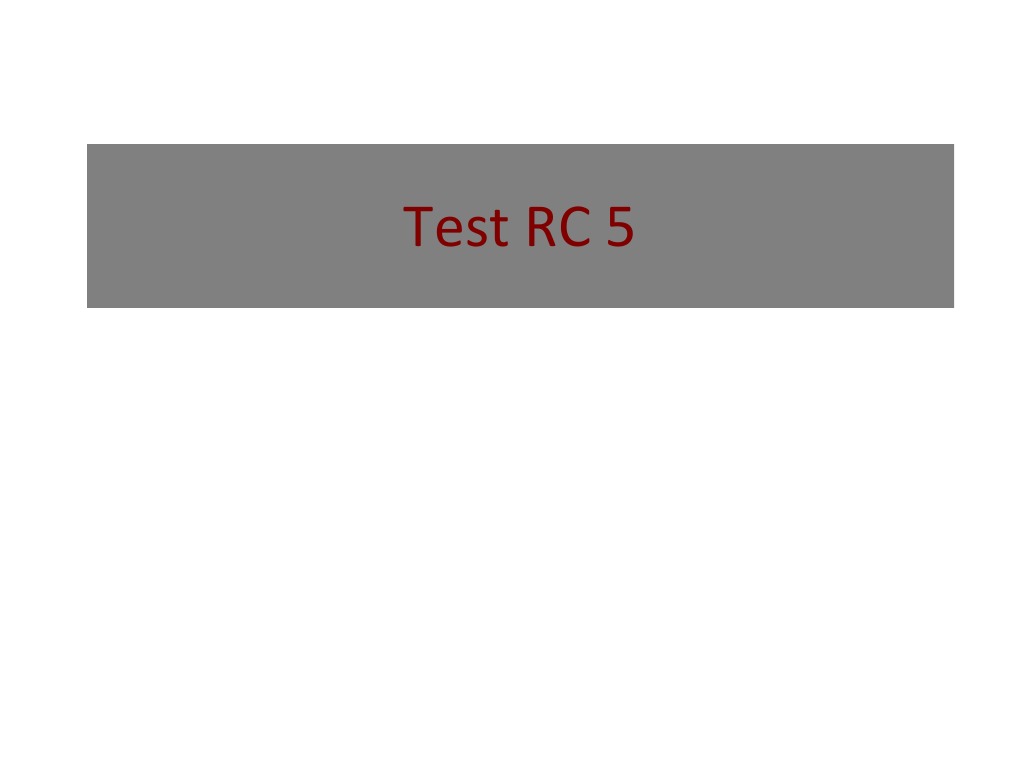 RC 5 Rename | PDF