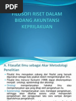 Akpri-Filosofi Riset Dalam Bidang Akuntansi Keprilakuan