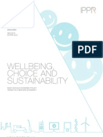 Wellbeing, choice and sustainability