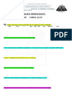 ANÁLISIS  MORF  I   2º ESO