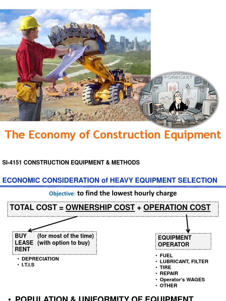 COST of Equipment PDF Heavy Equipment Depreciation