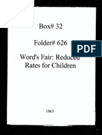 World's Fair: Reduced Rates For Children