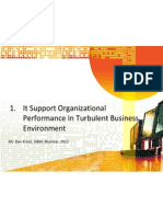 1 IT Support Organizational Performance in Turbulent Business Environment