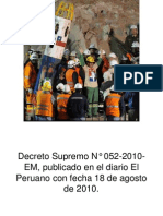 Decreto Supremo N° 052-2010-EM. GQ