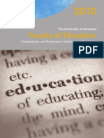 2010 Faculty of Education Postgraduate Prospectus