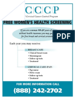 BCCCP Free Screening Flyer