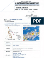 NDRRMC Update Severe Weather Bulletin No. 17 Re Typhoon LAWIN 25 Sept 2012