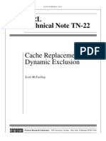 Cache Replacement - Dynamic Replacement