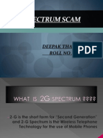 2G Spectrum Scam: Deepak Thakur Roll No 49