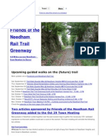 2 Town Meeting Articles From Friends of The Needham Rail Trail Greenway