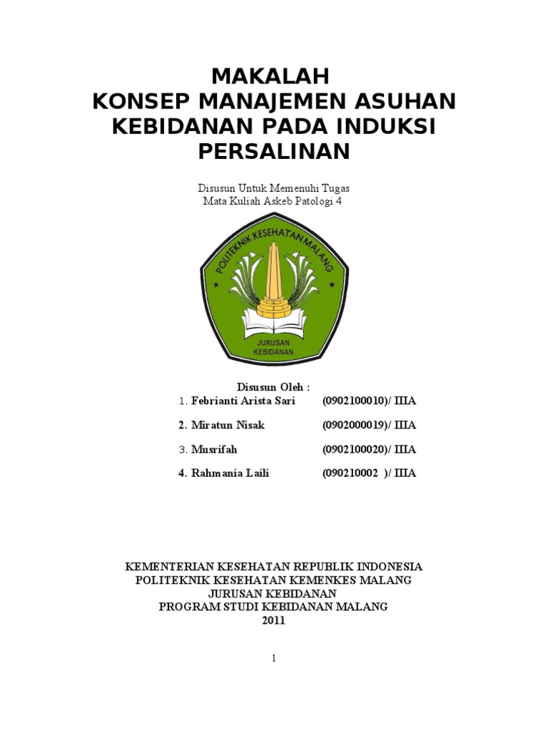 Konsep Asuhan Kebidanan Induksi Persalinan