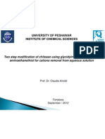 Chitosan modification for heavy metal removal