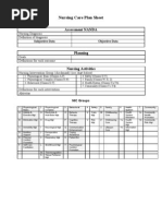 Download Nursing Care Plan Sheet by Syamsu Rizali SN106891730 doc pdf